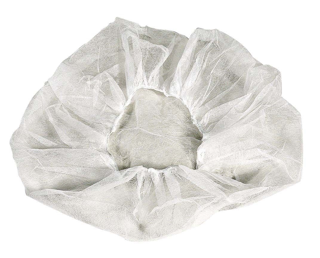 Cellucap White Hand Sewn Pleated Bouffant Cap, 18 inch - 100 per pack -- 10 bags per case.