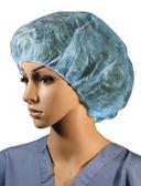 Cellucap Flat Pack Style Hand Sewn Blue Bouffant Cap, 18 inch -- 1000 per case.
