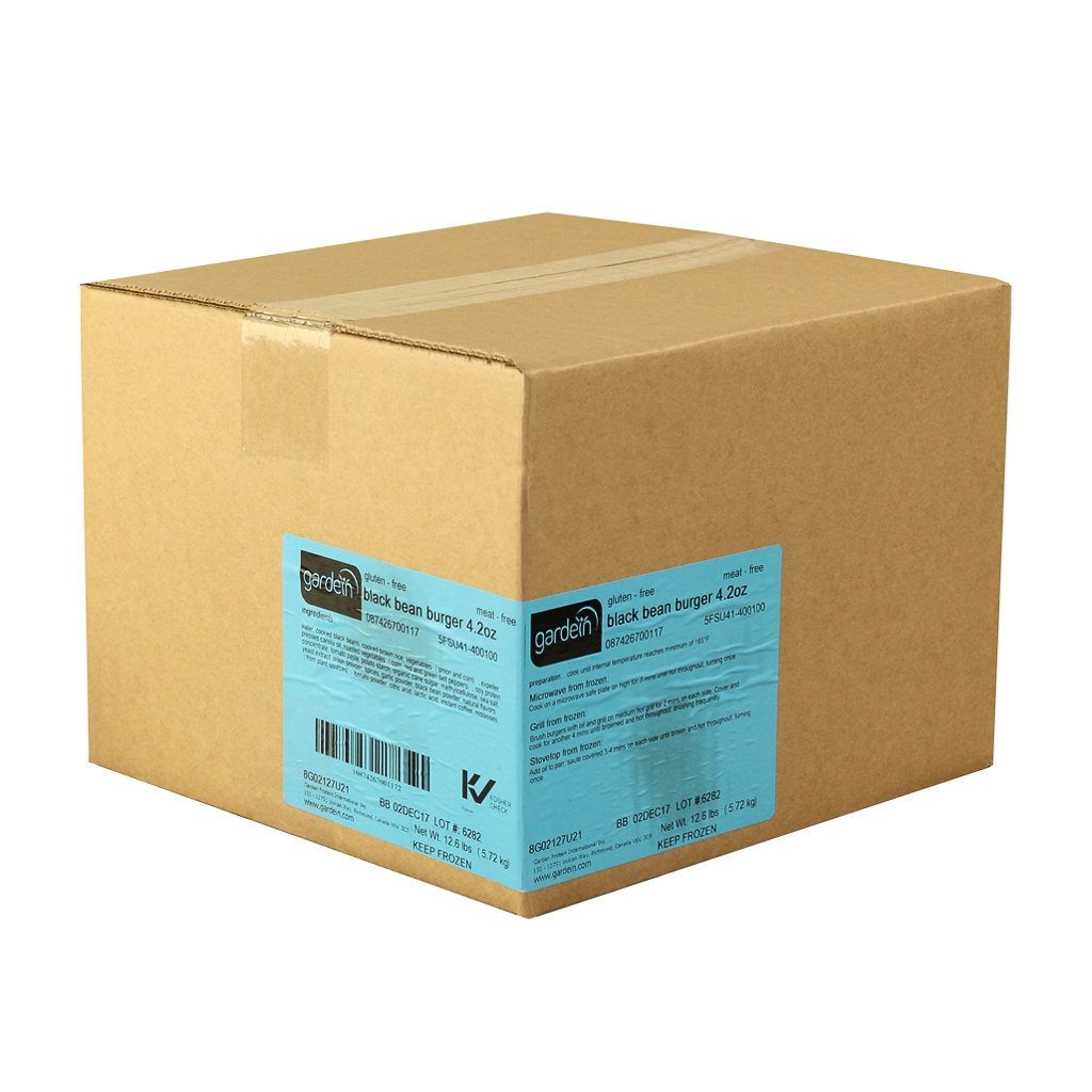 Gardein Gluten Free Black Bean Burger, 4.2 Ounce -- 48 Per Case
