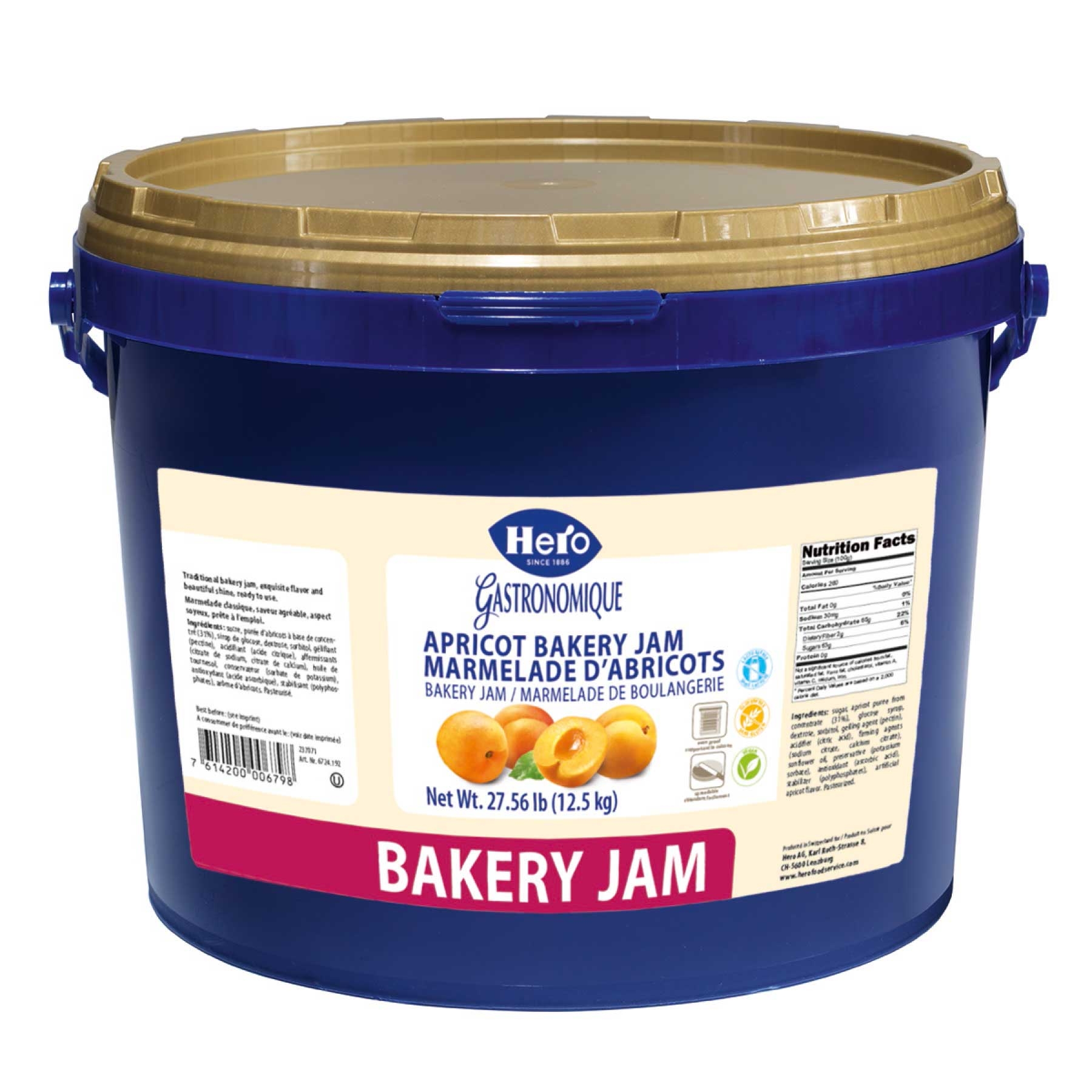 Hero Apricot Baking Jam, 27.56 Pound.