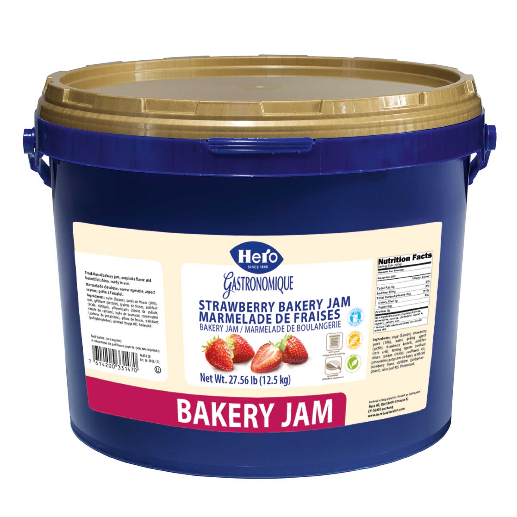 Hero Baking Strawberry Marmalade Baking Jam, 27.56 Pound.