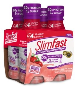 Slimfast Advanced Ready To Drink Strawberry N Cream Drink, 11 Fluid Ounce -- 12 per case.