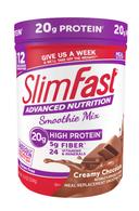 SlimFast Creamy Chocolate Advanced Smoothie Mix, 11.4 Ounce -- 2 per case