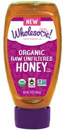 Wholesome Sweeteners Fair Trade Organic Raw Unfiltered Honey, 16 Ounce -- 6 per case.
