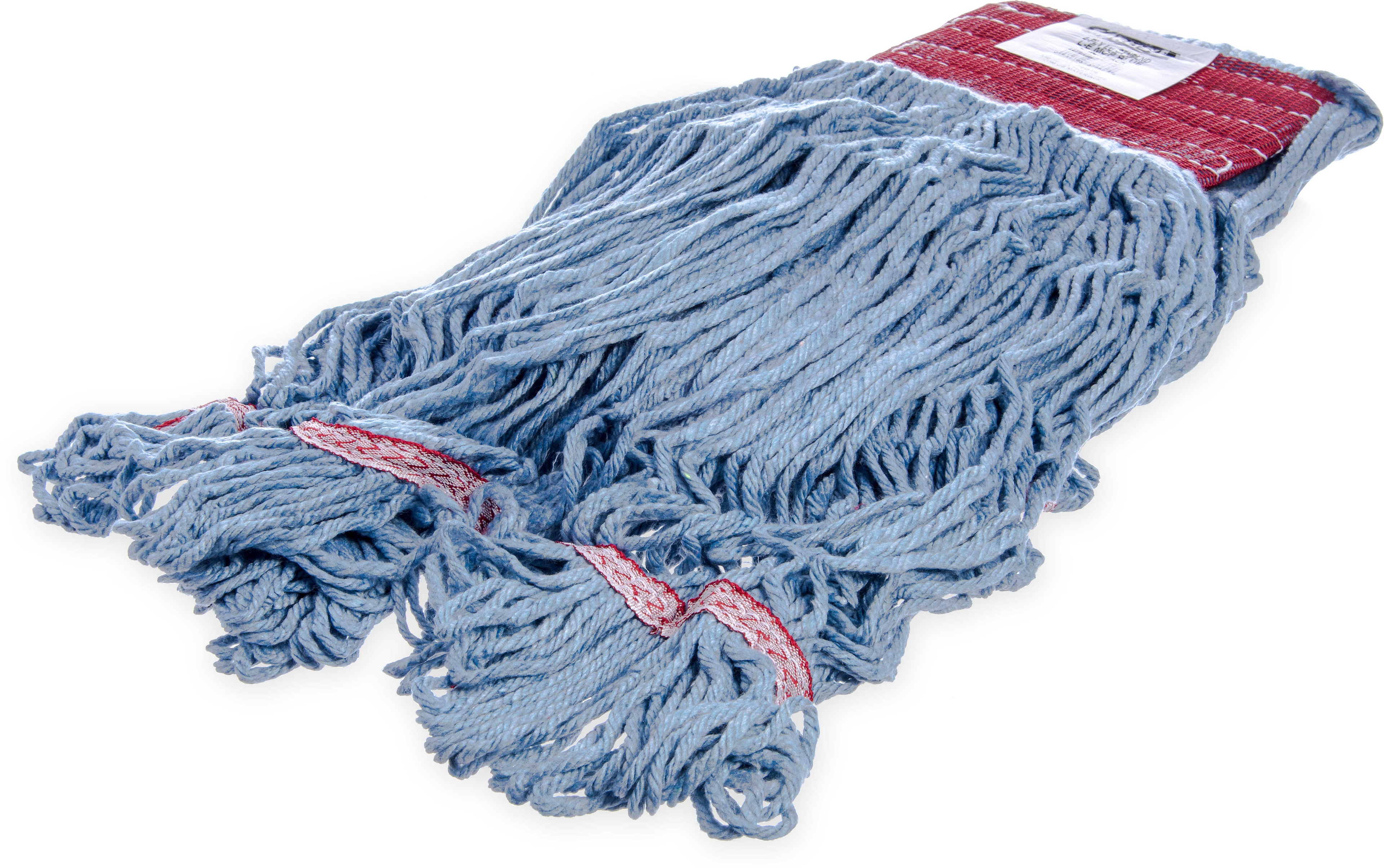 Flo-pac 4 Ply Large Blue Synthetic/cotton Blend Looped End Wet Mop -- 12 Per Case