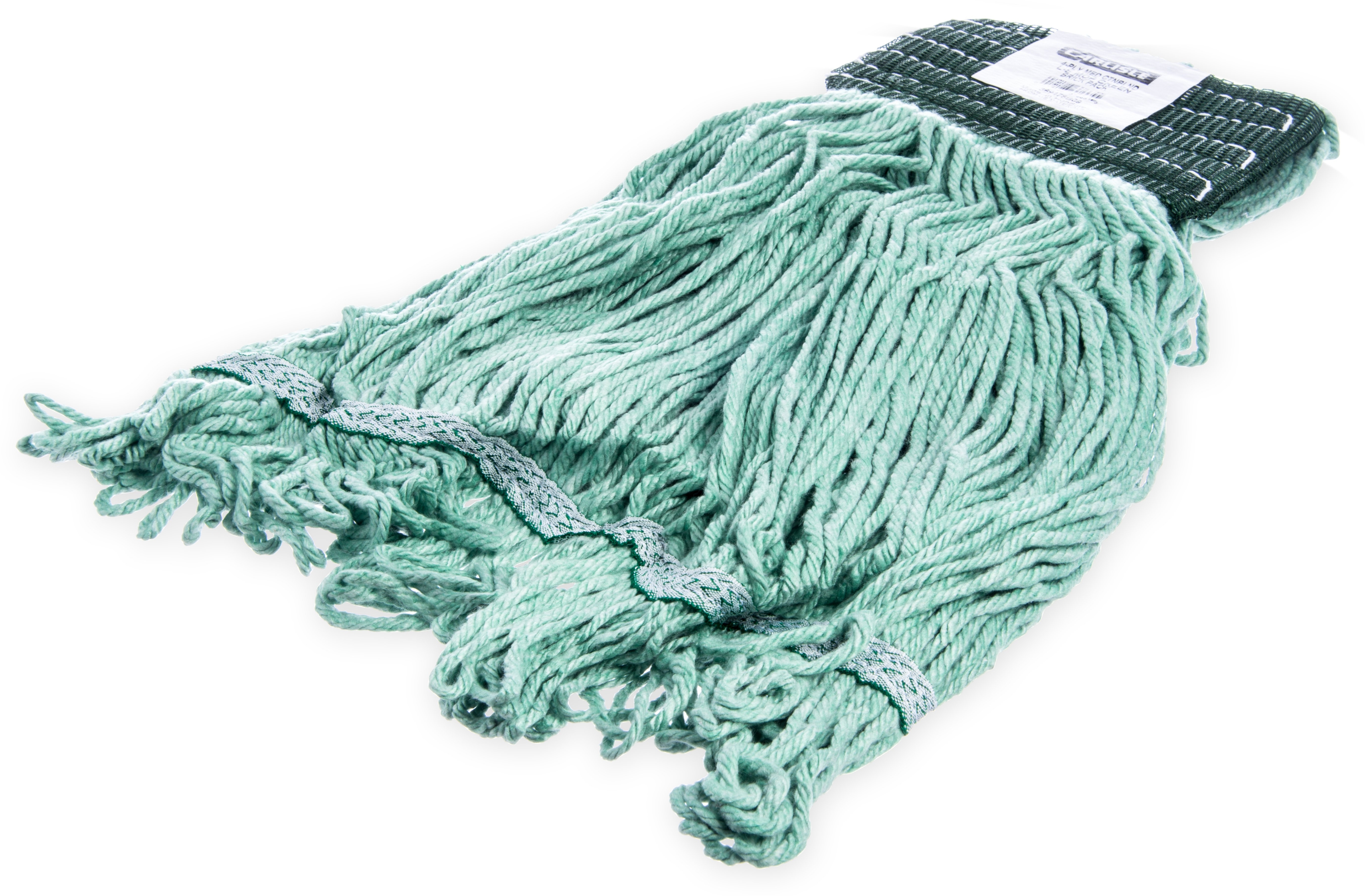 Flo-pac 4 Ply Medium Green Synthetic/cotton Blend Looped End Wet Mop -- 12 Per Case