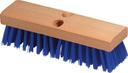 Carlisle Flo Pac Stiff Polypropylene Blue Bristle Wood Block Deck Scrub Brush, 10 inch -- 12 per case
