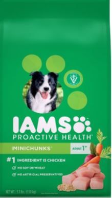 Iams Proactive Health Adult Minichunks Dry Dog Food, 3.3 Pound -- 4 Per Case