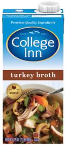 College Inn Turkey Broth, 32 Ounce -- 12 per case.