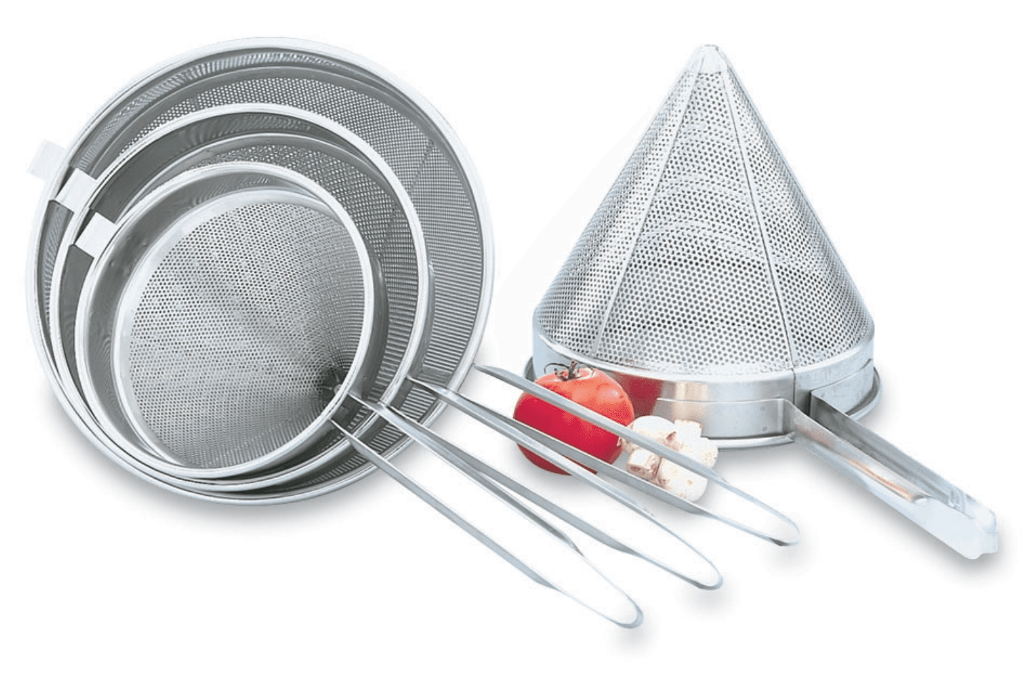 Vollrath Stainless Steel Coarse China Cap Strainer, 12 Inch -- 6 Per Case