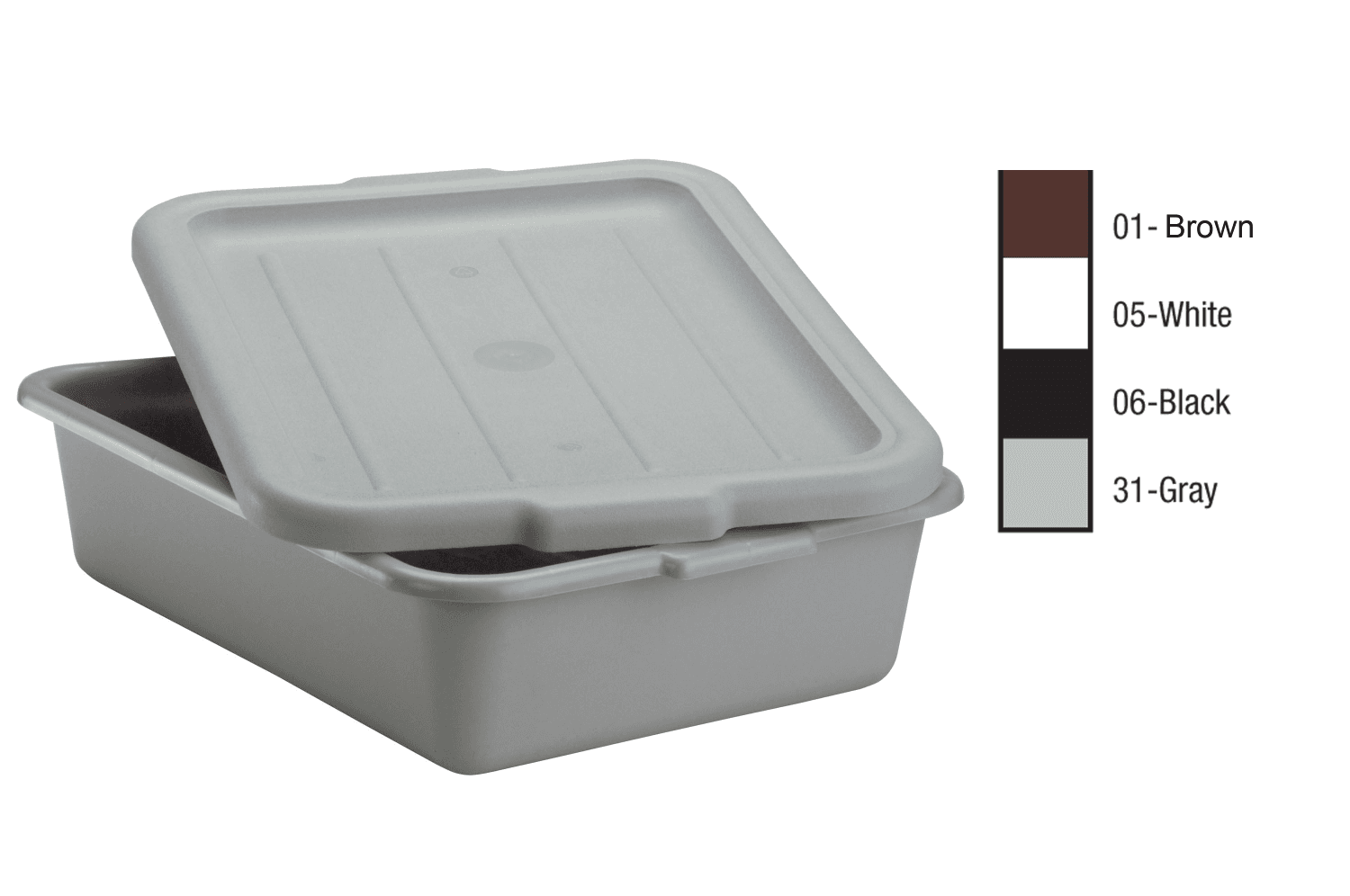 Vollrath White Cover Bus Box, 15 X 20 Inch -- 12 Per Case