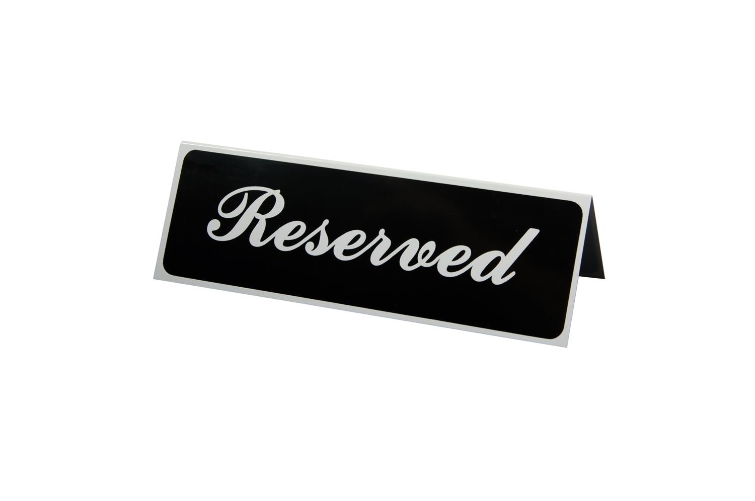 Reserved Table Top Sign -- 12 Count