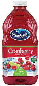 Ocean Spray Cranberry Juice Cocktail with Lime, 64 Fluid Ounce -- 8 per case.