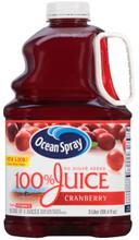 Ocean Spray 100 Percent Cranberry Juice, 101.4 Fluid Ounce -- 6 per case.