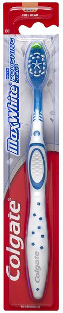 Colgate Max White Full Head Soft Bristle Toothbrush -- 72 per case.
