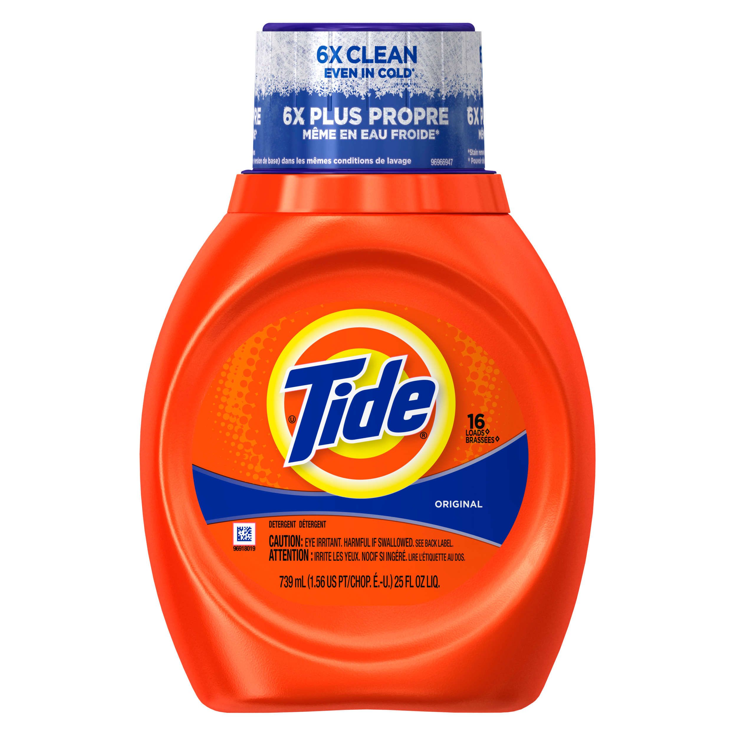 Tide Original Laundry Liquid Detergent, 25 Ounce -- 6 Per Case