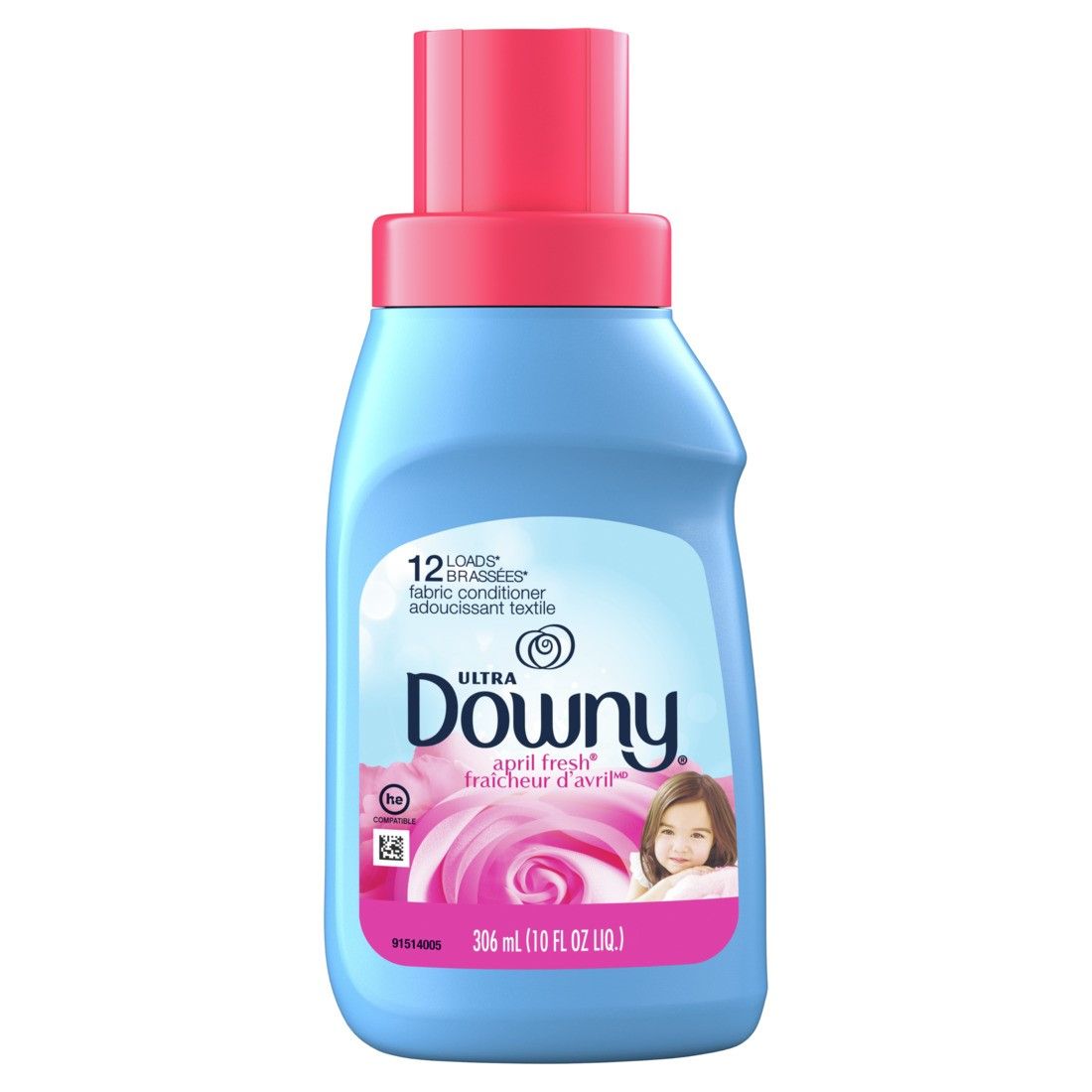 Downy Ultra April Fresh Liquid Fabric Softener, 10 Fluid Ounce -- 12 Per Case