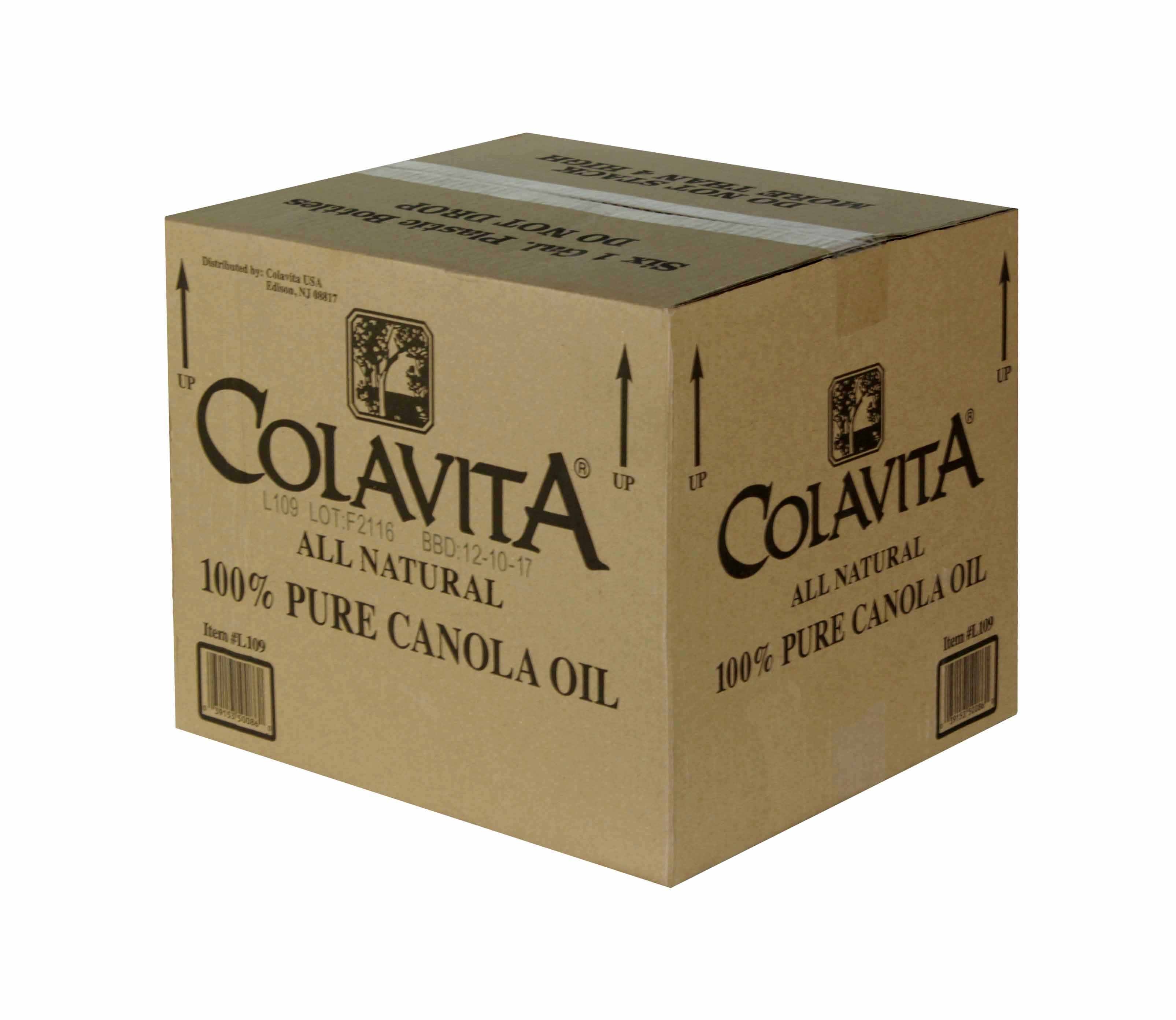 Colavita 100 Percent Canola Oil, 1 Gallon -- 6 per case.