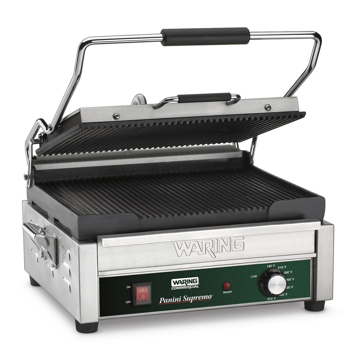 Waring Commercial Single Large Panini Supremo Grill, 14 1/2 X 11 Inch