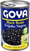Goya Black Beans - 16 oz. can, 24 cans per case.