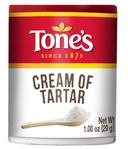 Tones Cream of Tartar - 1 oz. jar, 144 per case