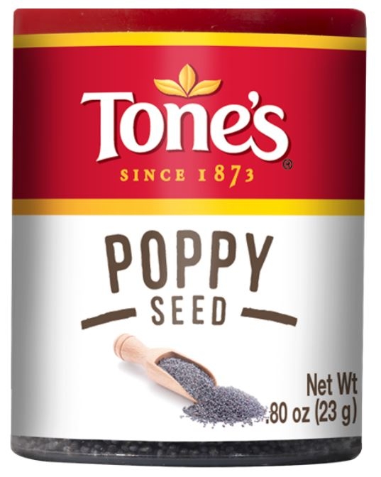 Tones Poppy Seed - 0.8 oz. jar, 144 per case