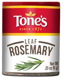 Tones Rosemary Leaf - 0.2 oz. jar, 144 per case