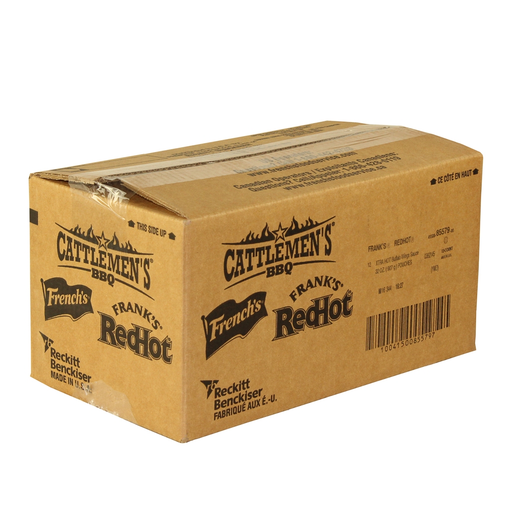 Franks RedHot Extra Hot Buffalo Wing Sauce, 32 Ounce -- 12 per case.