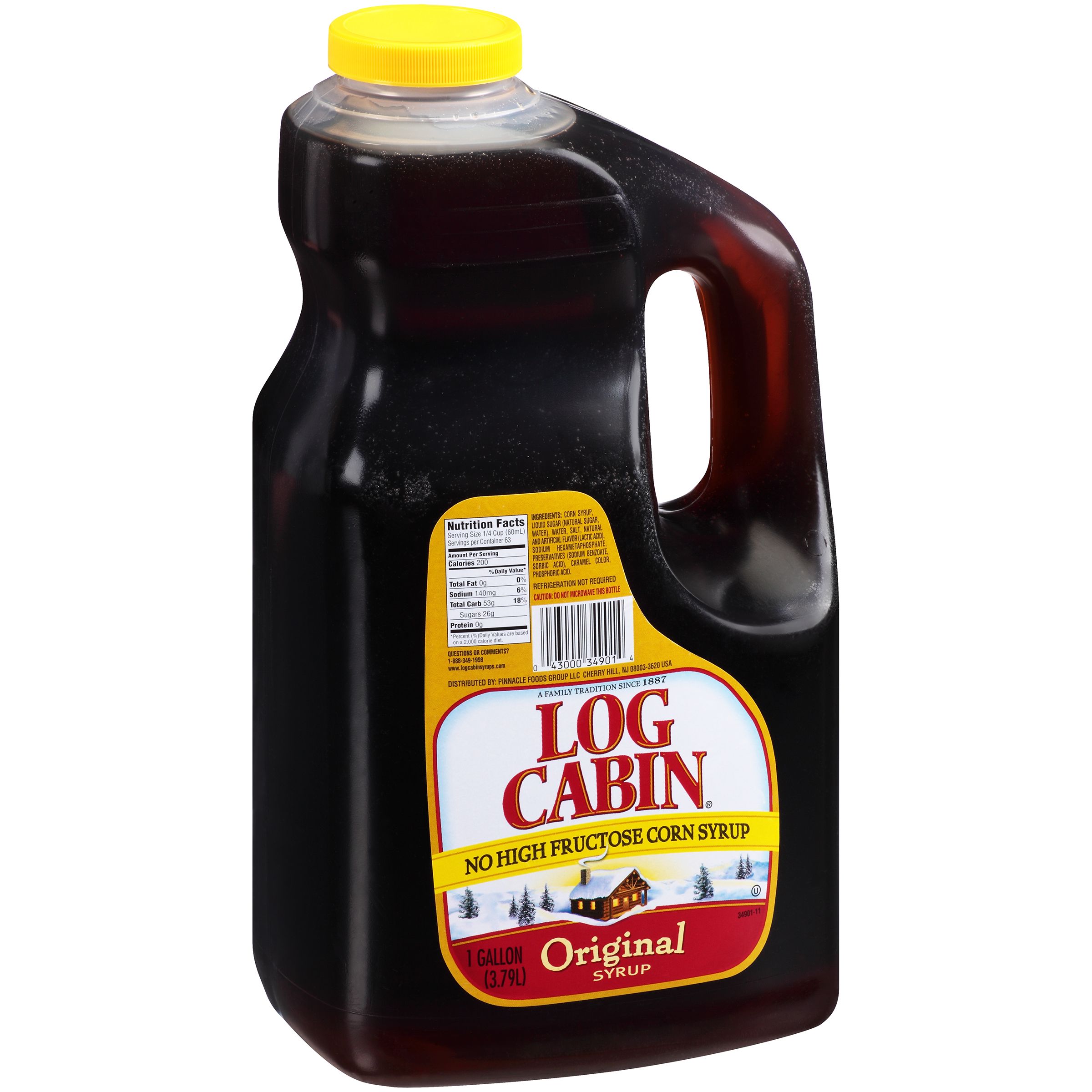 Log Cabin Regular Syrup, 1 Gallon -- 4 Per Case