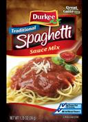 Durkee Spaghetti Sauce Mix, 1.25 Ounce --- 24 per case