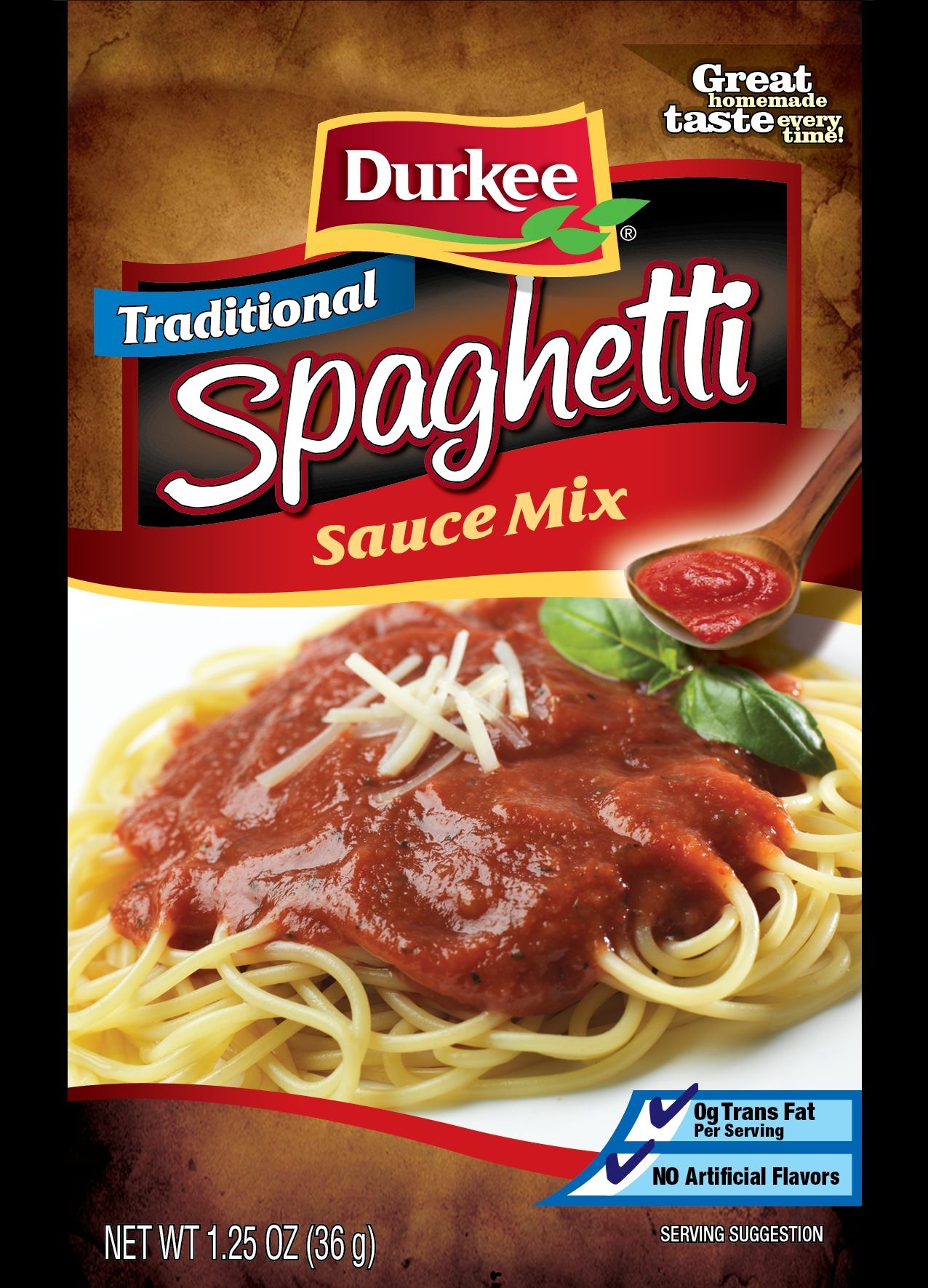 Durkee Spaghetti Sauce Mix, 1.25 Ounce --- 24 per case
