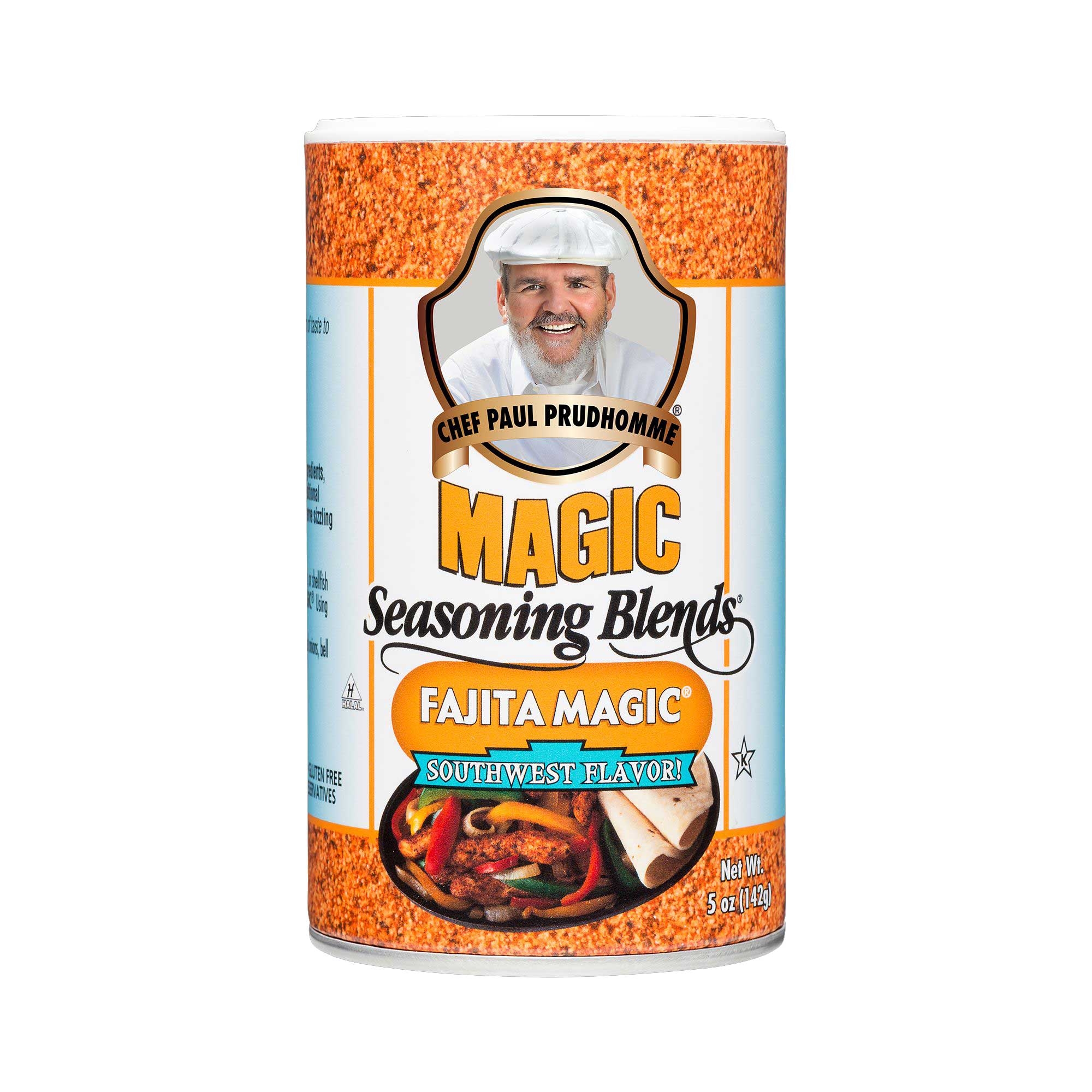 Chef Paul Prudhommes Fajita Magic - 5 oz. can, 6 cans per case