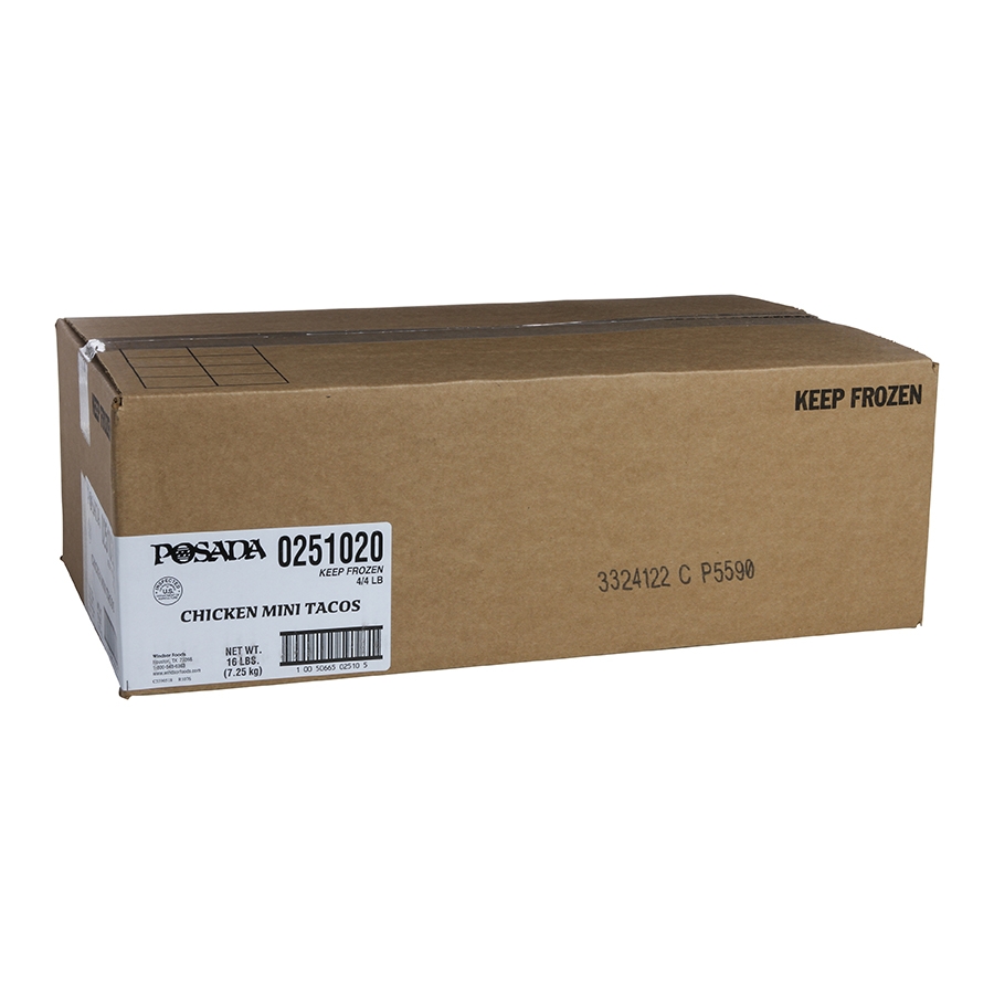 Windsor Posada Mini Chicken Taco, 4 Pound -- 4 per case.