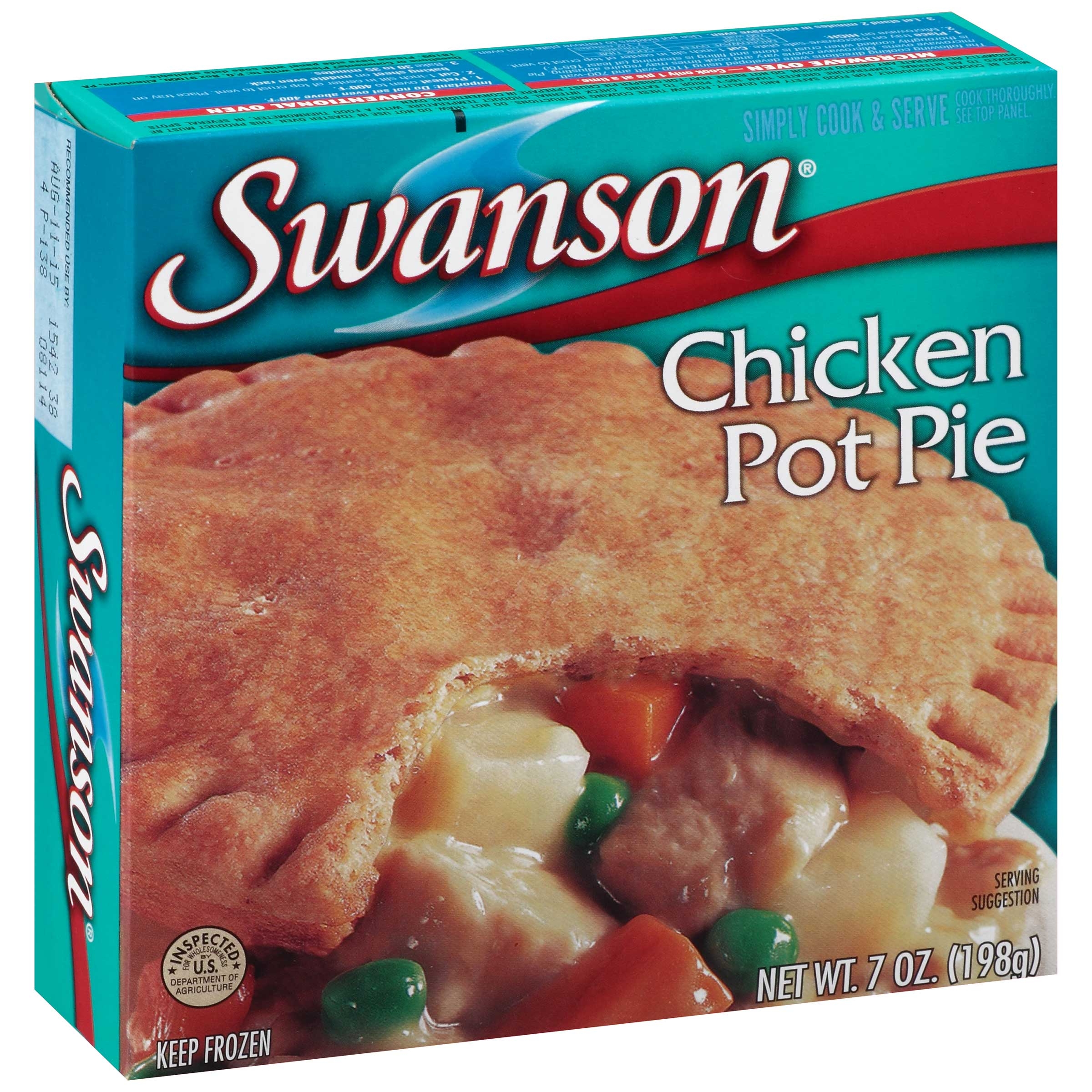 Pinnacle Foods Swason Classic Chicken Pot Pie, 7 Ounce -- 24 per case.