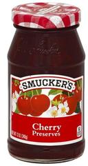 Smuckers Cherry Preserves, 12 Ounce -- 12 per case.