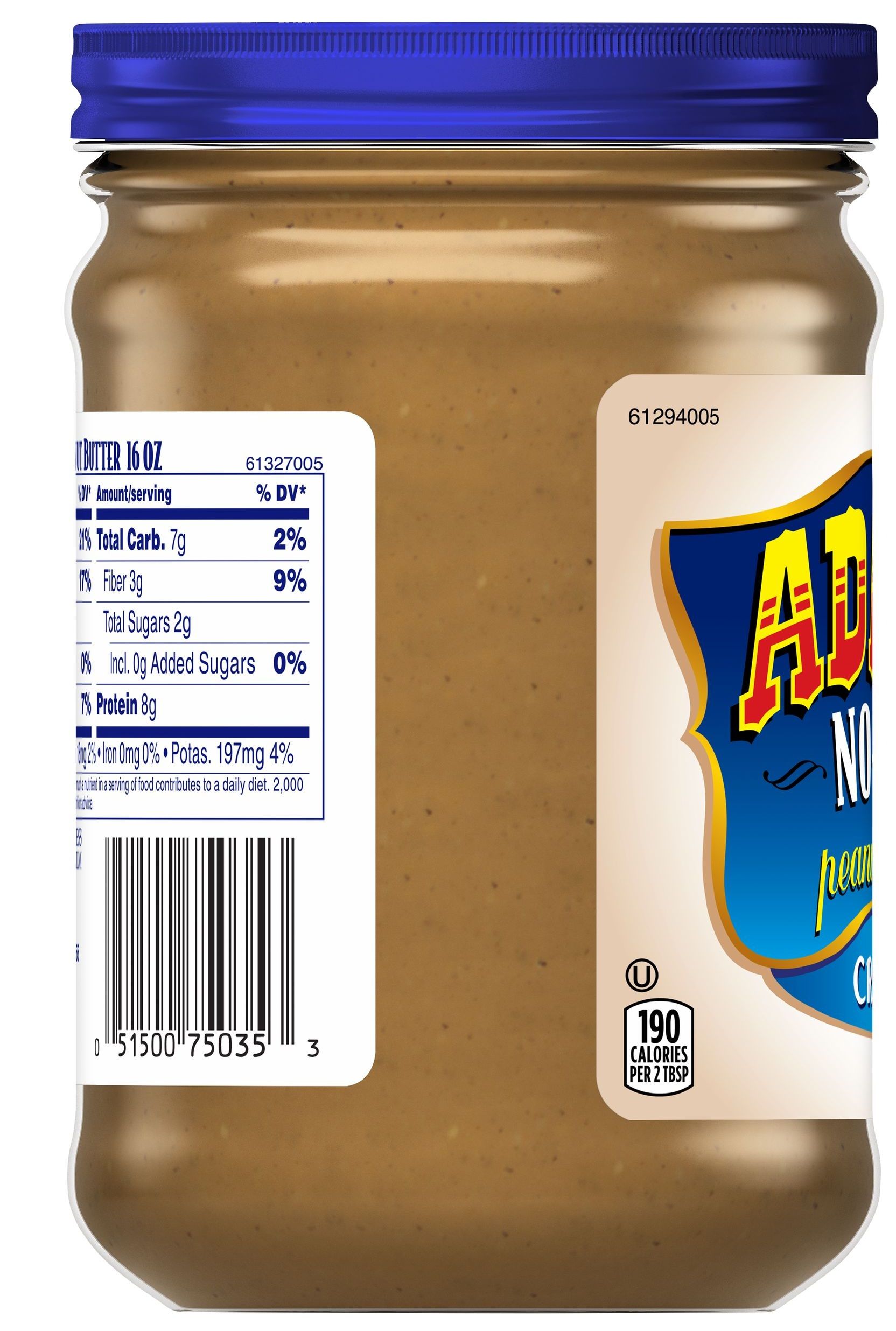 Adams No Stir Creamy Peanut Butter, 16 Ounce -- 12 Per Case