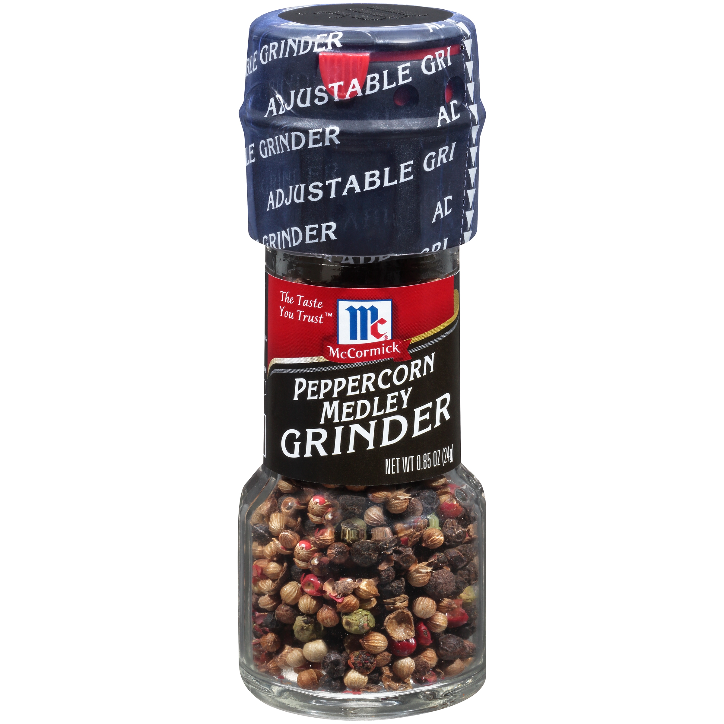 McCormick Peppercorn Medley Grinder - 0.85 oz. jar, 36 per case