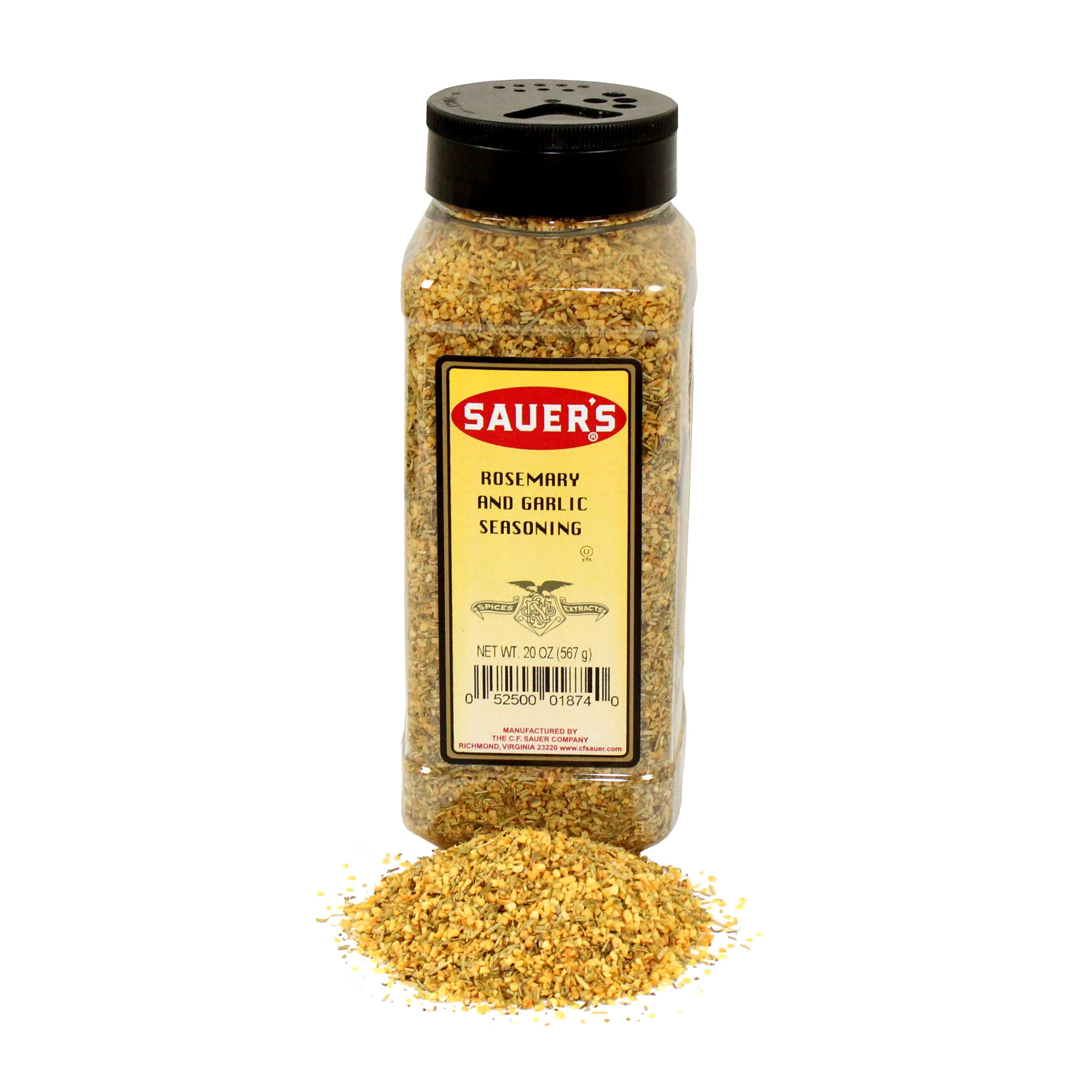 C.F. Sauer Foods Rosemary and Garlic Seasoning, 20 Ounce -- 6 per case.