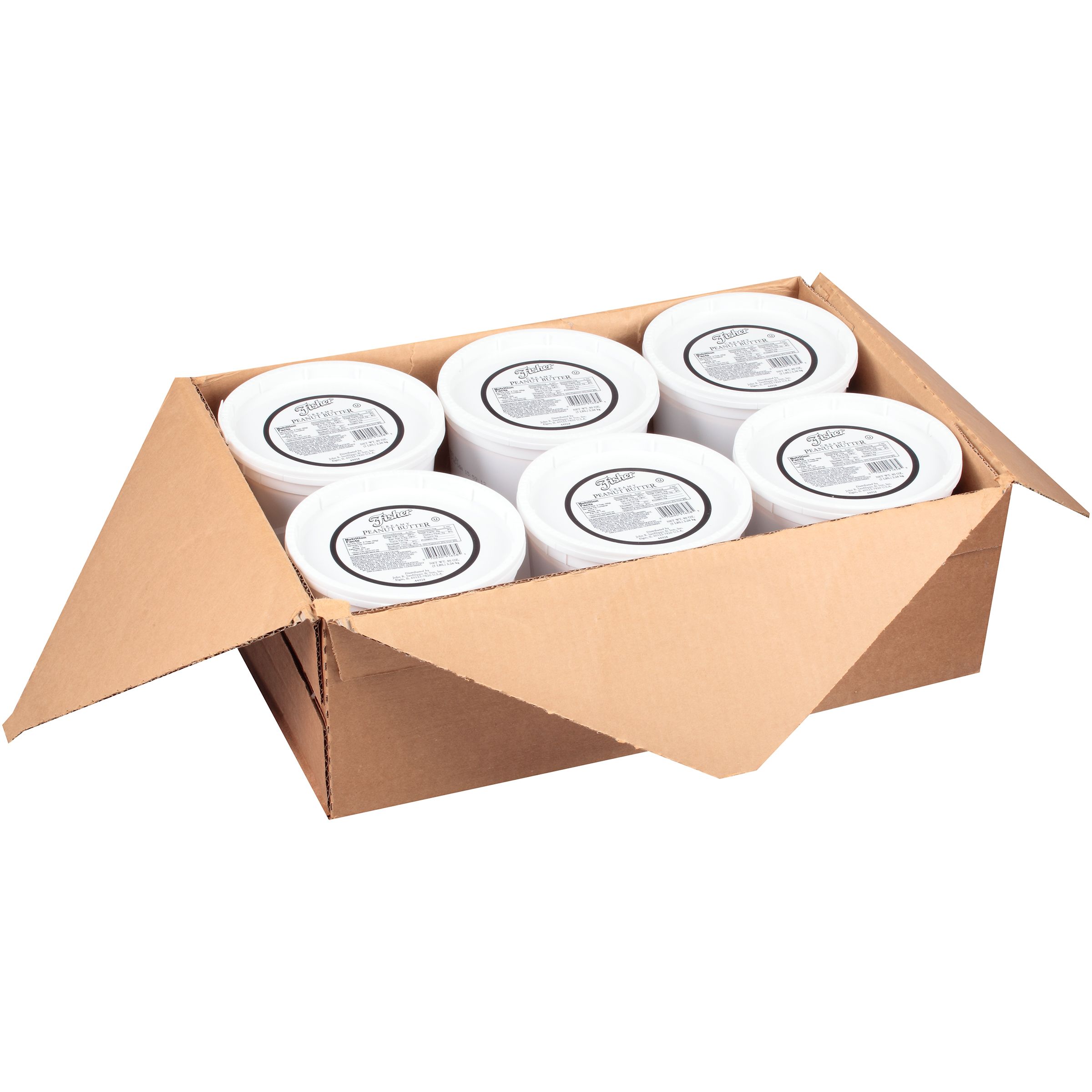 Fisher Creamy Peanut Butter, 5 Pound -- 6 Per Case