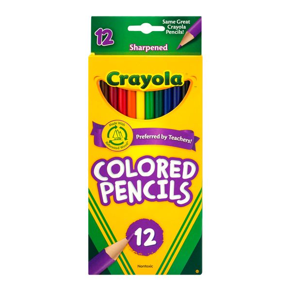 Crayola Long Colored Pencil, 12 Count -- 48 Per Case