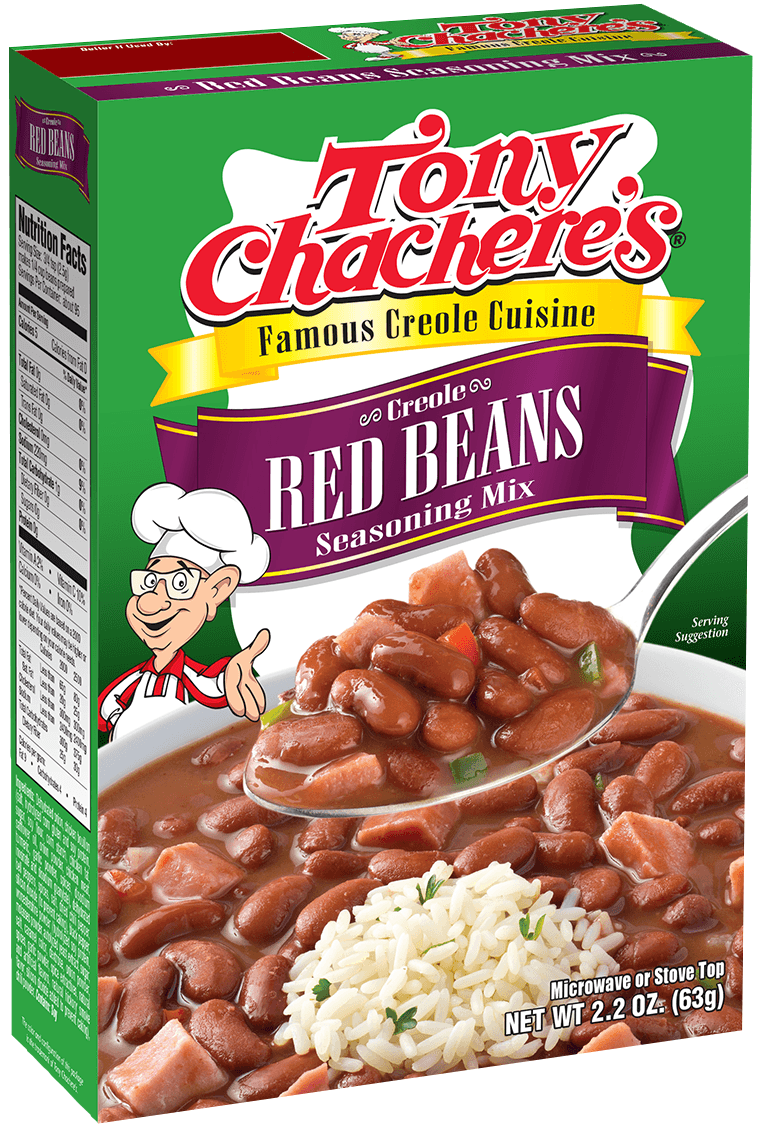 Tony Chacheres Red Bean Seasoning Mix, 2.2 Ounce -- 12 per case.
