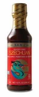 San-J Gluten Free Szechuan Marinade Sauce, 10 Ounce -- 6 per case.