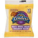 Lenders White Whole Grain Cinnamon Raisin Bagel, 2.25 Ounce -- 72 per case.