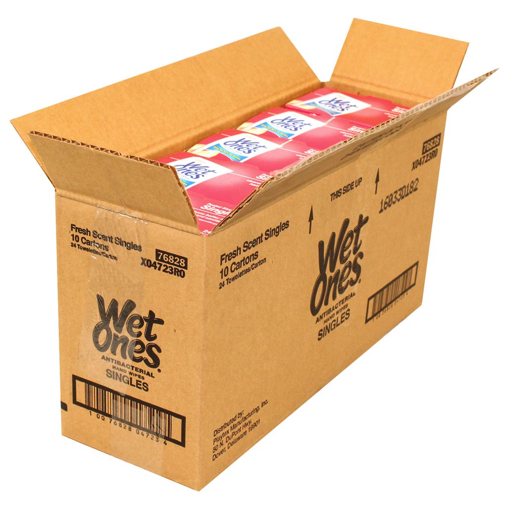 Wet Ones Moist Wipe Antibacterial, 24 Count -- 10 Per Case