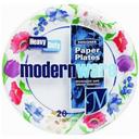 A J M Packaging Corp Modern Ware Designer Paper Plate, 7 inch - 15 per pack -- 32 packs per case.