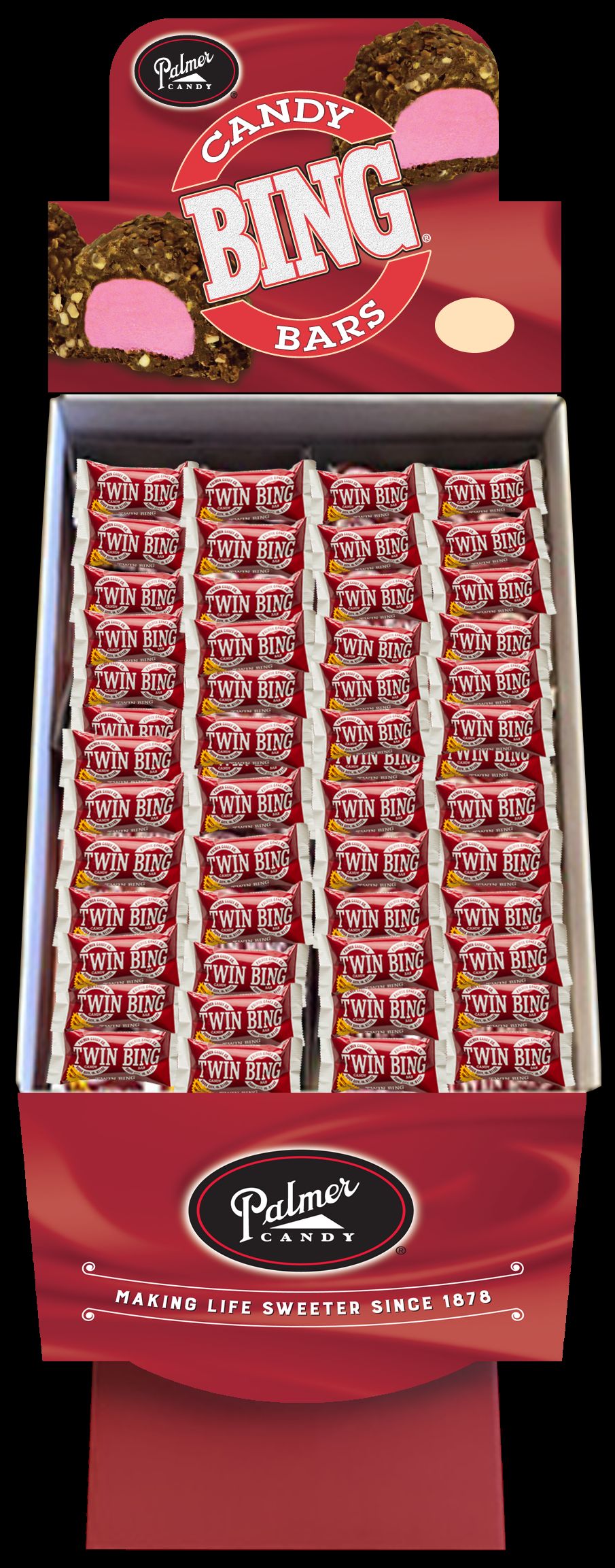 Palmers Twin Bing Bar - Shipper -- 144 per case.