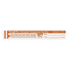 Taylor Dishwasher Temperature Test Strip - 25 per pack -- 12 packs per case.