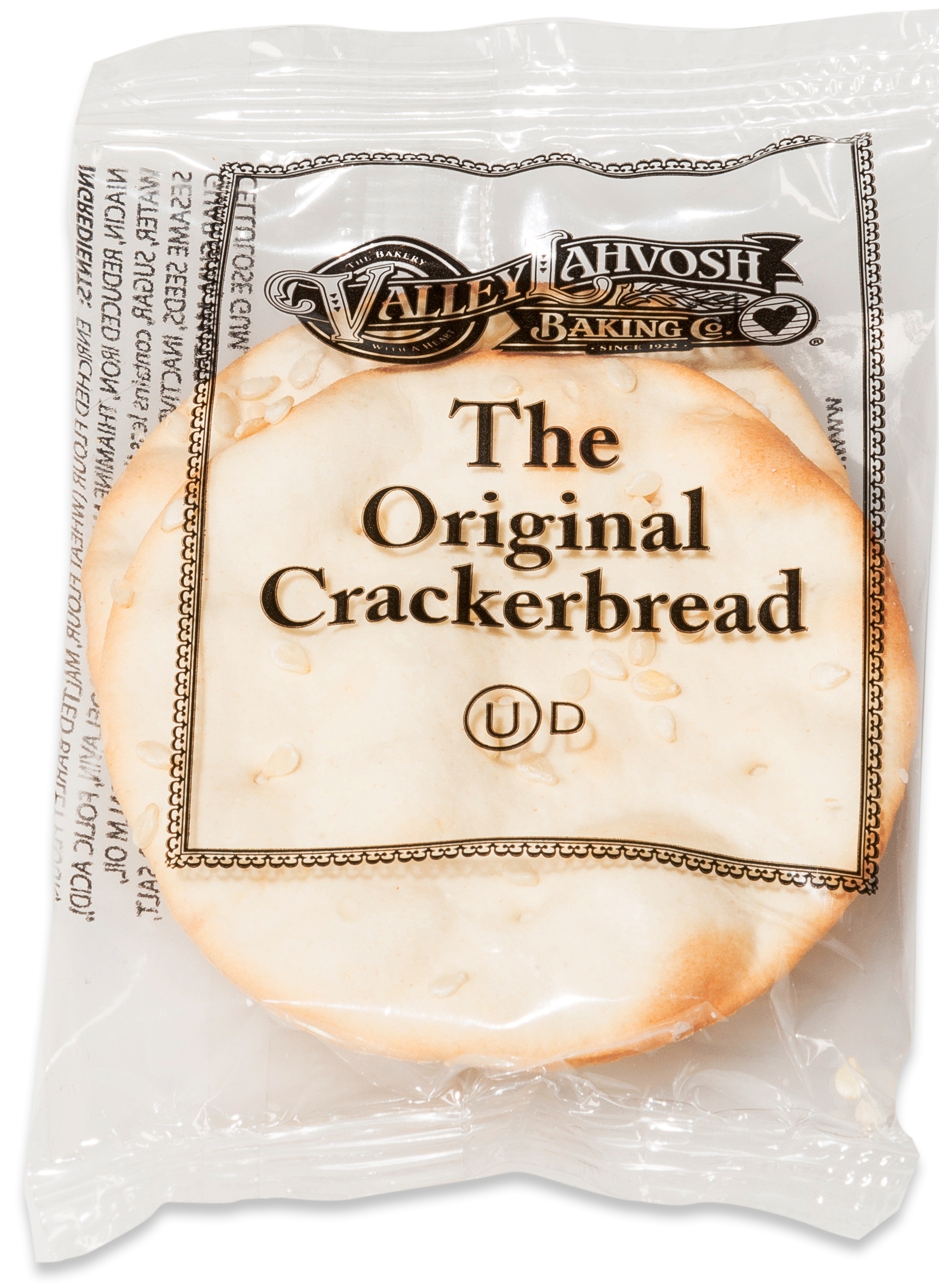 Lahvosh Original 2 inch Round Crackerbread, 2 count per pack -- 250 per case.