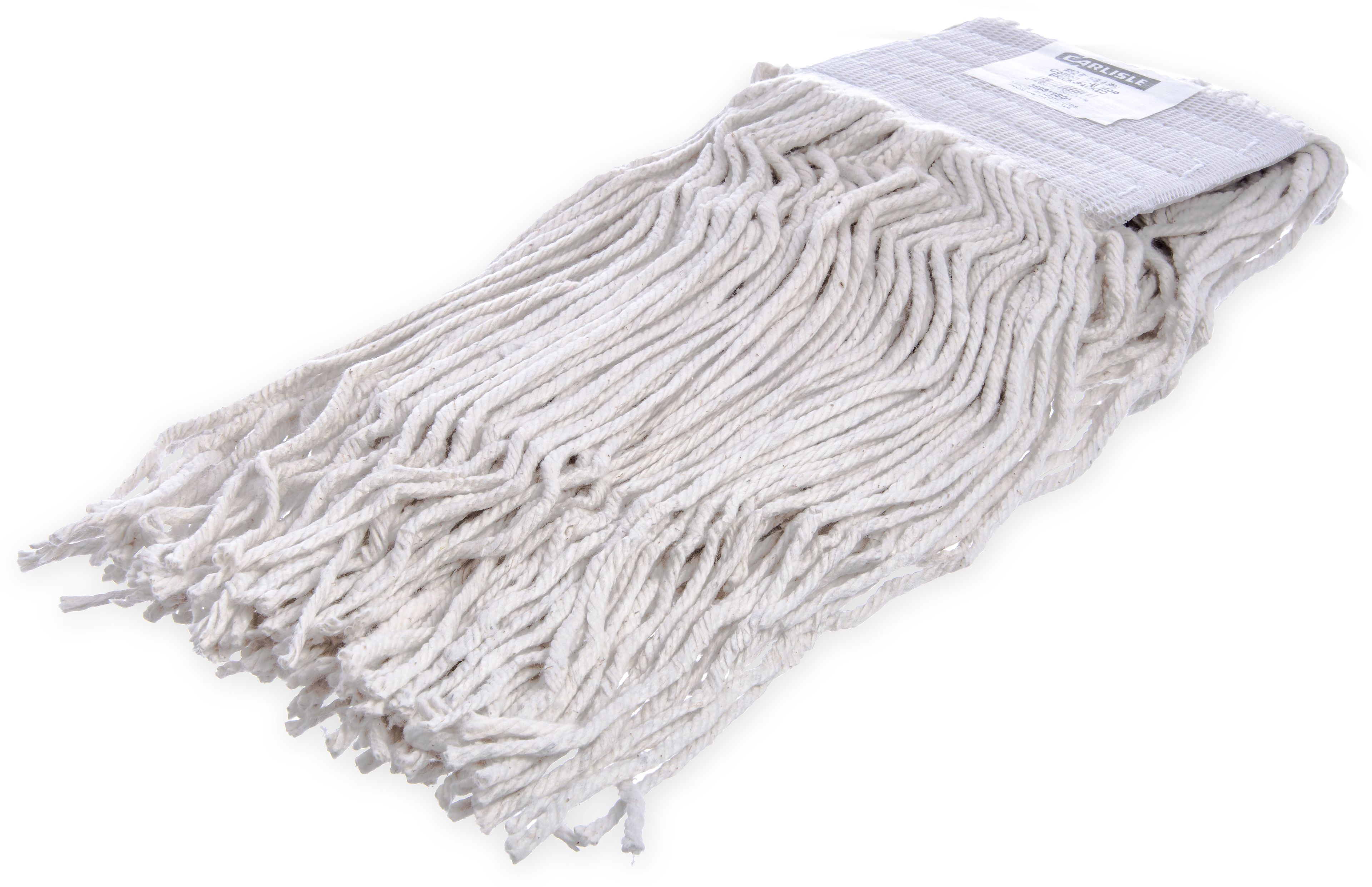 Carlisle 4 Ply Cotton 5 Inch Headband Cut End Wet Mop, Number 32 -- 12 Per Case