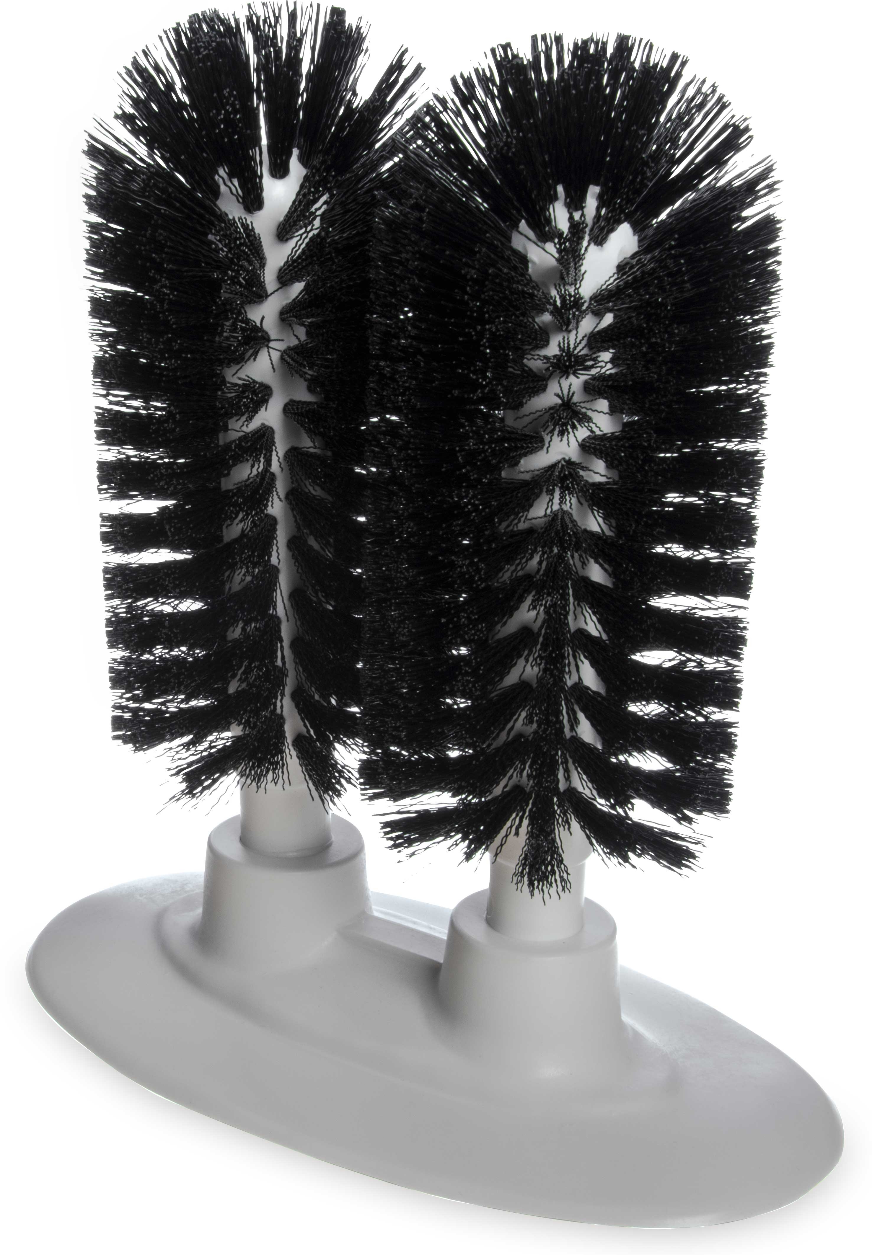 Carlisle Sparta Twin Black Glass Washer Brush, 8 inch Length -- 6 per case